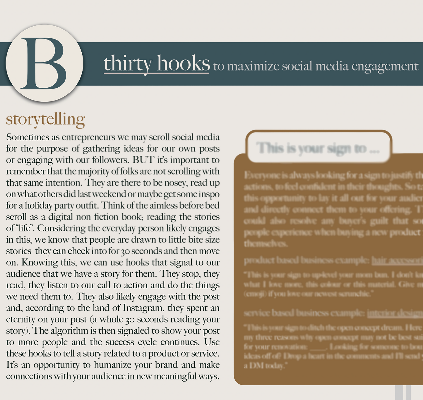 sample page of small business social media tips